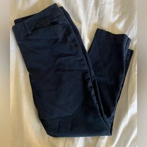 Navy Loft Skinny Ankle Petite pants